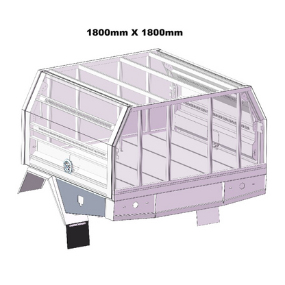 1800mm Service Body 2 DOOR