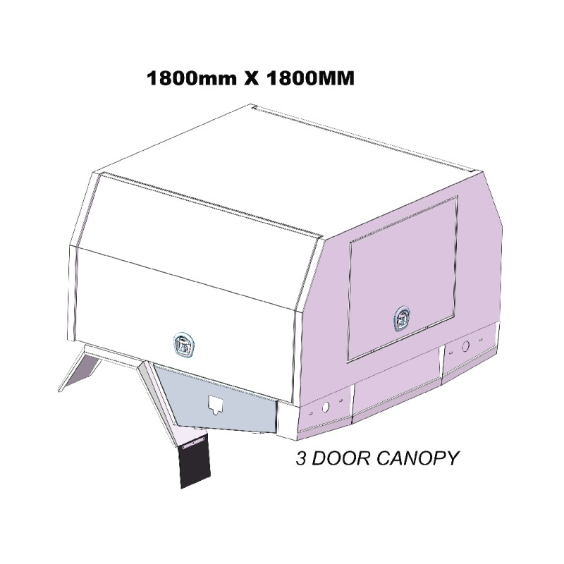 1800mm Service Body 3DOOR